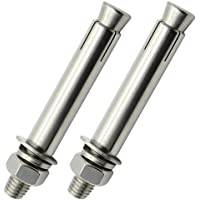 SENDILI 2 Piezas Tornillos de Expansión de Acero Inoxidable M14 - Tuerca Hexagonal Externa Pernos de Anclaje de Manguito…